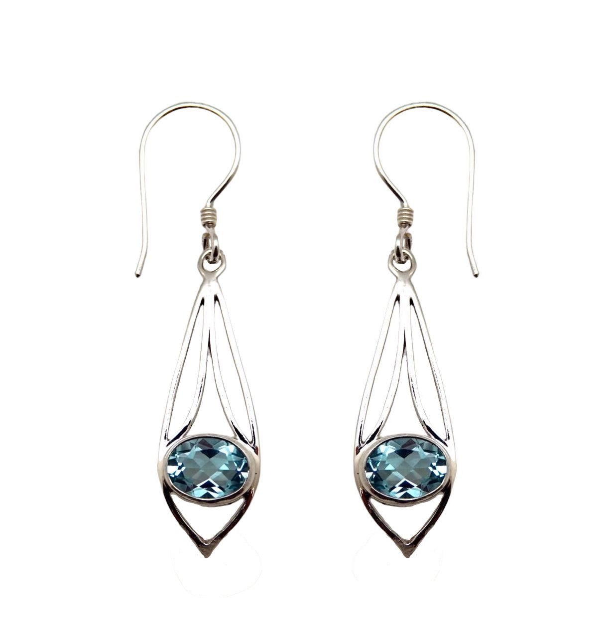 (218VBT) Sky Blue Topaz Earrings