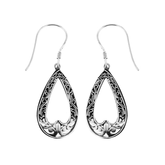 (261YSS) Sterling Silver Granulated Tear Drop