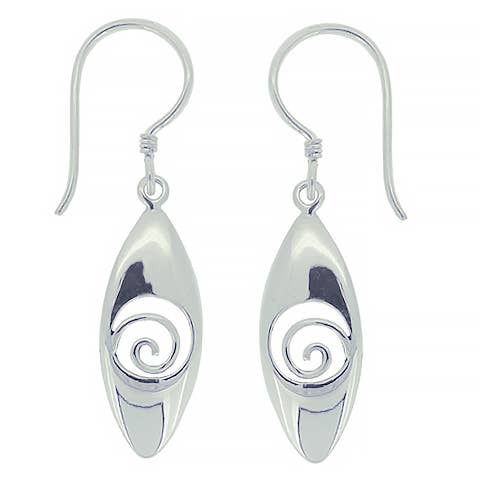 (280ZSS) Sterling Spiral Earrings