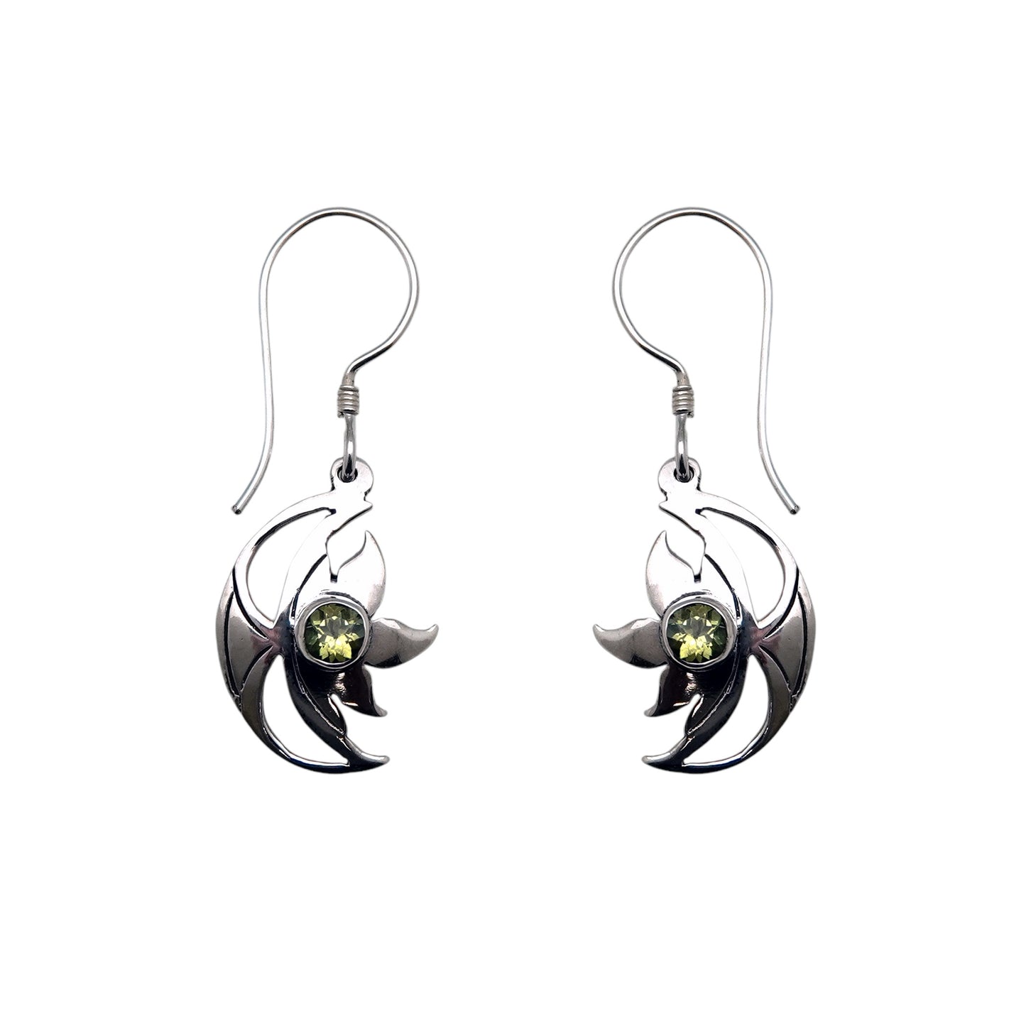 (303CPE) Silver Gemstone Earring