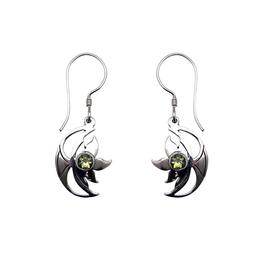 (303CPE) Silver Gemstone Earring
