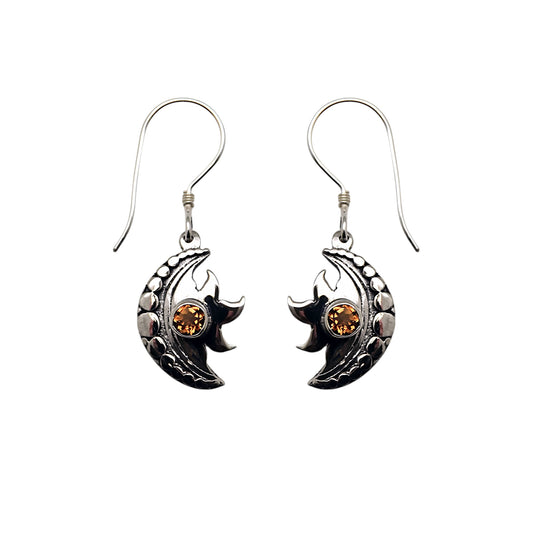 (304CCI) Silver Gemstone Earring