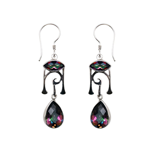 (305CMT) Silver Gemstone Earring