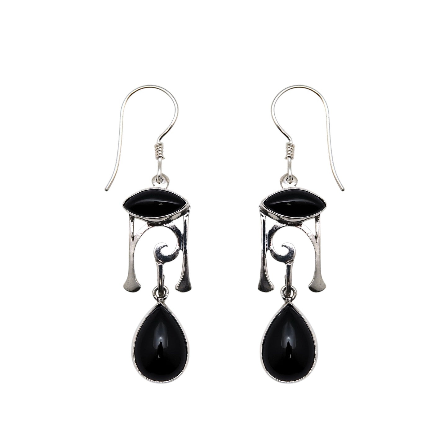 (305CON) Silver Multistone Earring