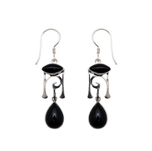 (305CON) Silver Multistone Earring