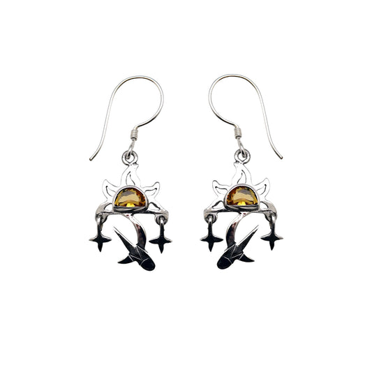 (307CCI) Silver Gemstone Earring