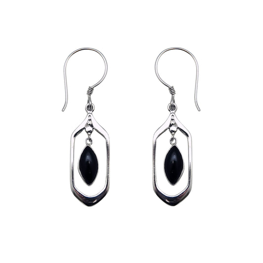 (309CON) Silver Gemstone Earring