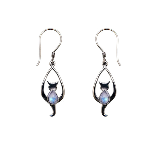 (310CBMS) Silver Gemstone Earring