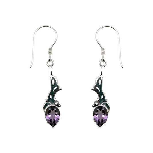 (311CAM) Silver Gemstone Earring
