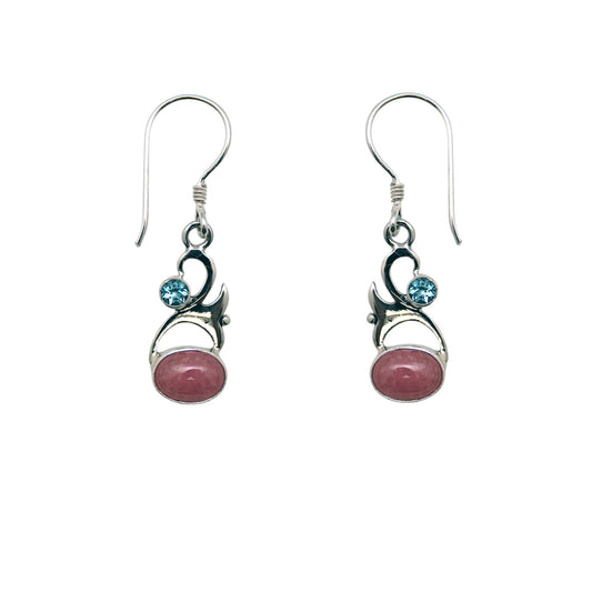(312CBTRH) Silver Multistone Earring