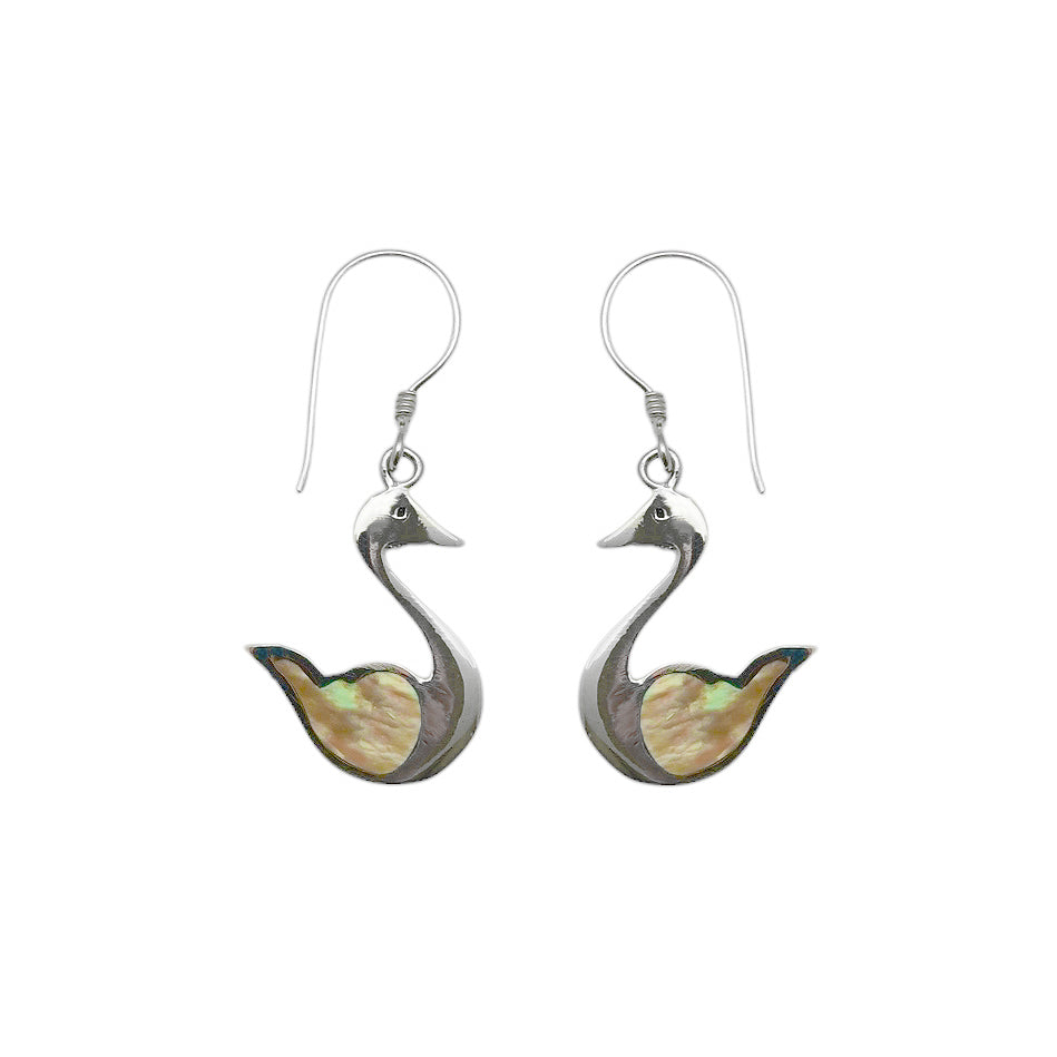 (317CTAN) Silver Shell Earring
