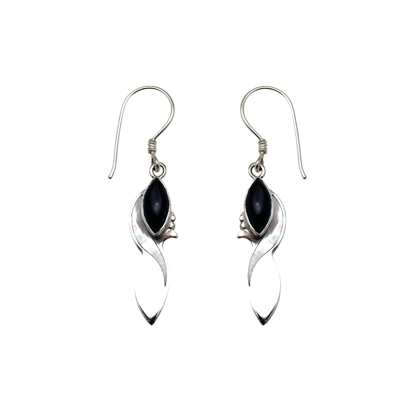 (318CONMOP) Silver Gemstone Earring