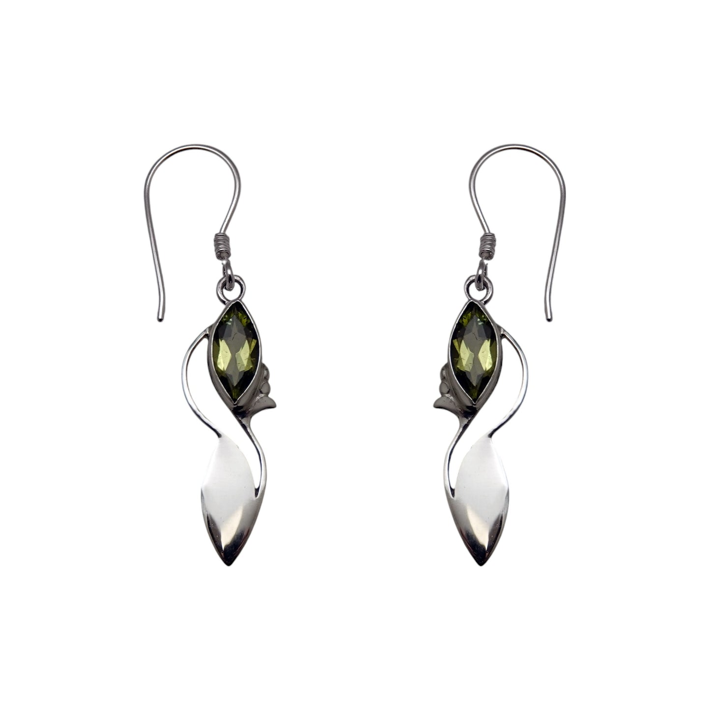 (318CPE) Silver Gemstone Earring
