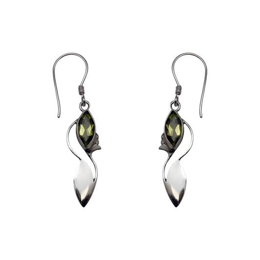 (318CPE) Silver Gemstone Earring