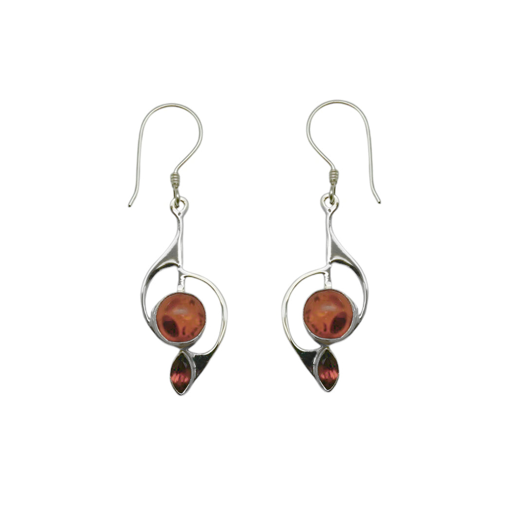(319CABGA) Silver Multistone Earring