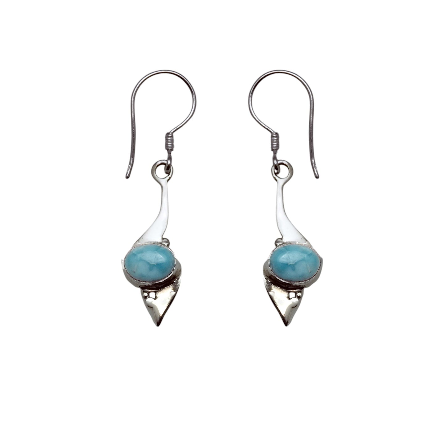 (320CLAR) Silver Gemstone Earring
