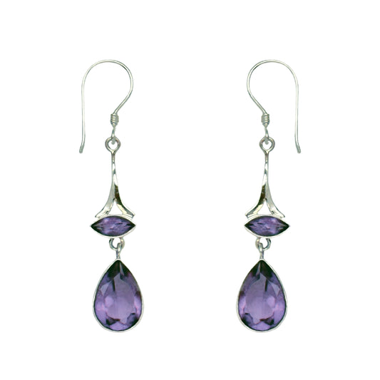 (340BAM) Amethyst earring
