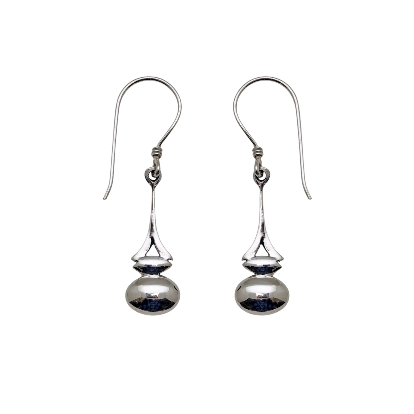 (341CSS) Sterling Silver Crown Dangles