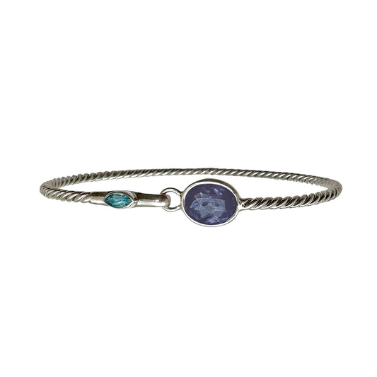 (523EBQBT) Bangle Bracelet With Stones