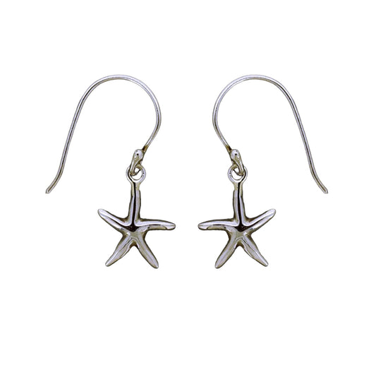 (245SSS) Starfish Sterling Silver Earrings