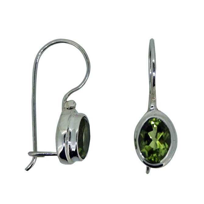 (233IPE) Peridot Sterling Silver Earrings