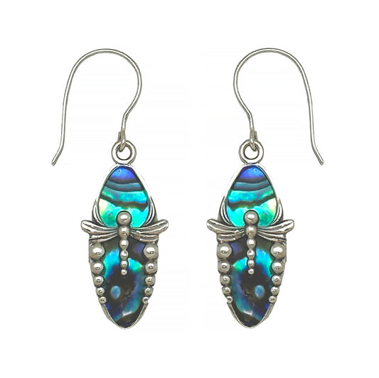 (314BPAUA) Paua (abalone) Dragonfly earring