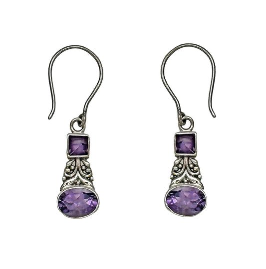 (316BAM) Amethyst earring