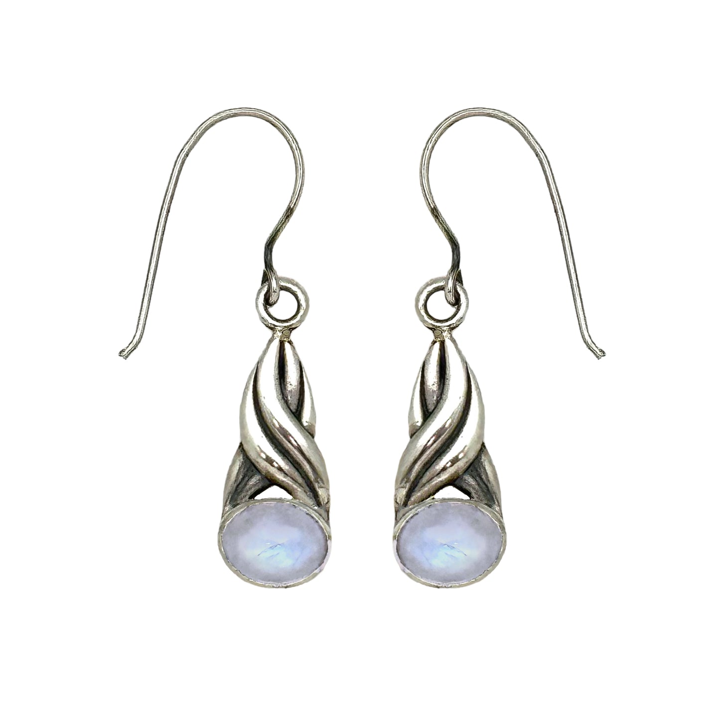 (317BBMS) Blue moonstone earring