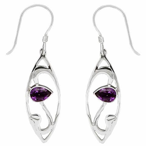 (318AM) Amethyst Earrings