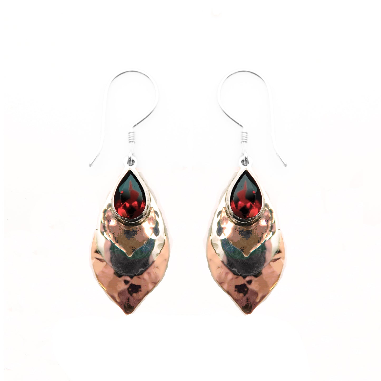 (322BGACOP) mixed metal dangle earring