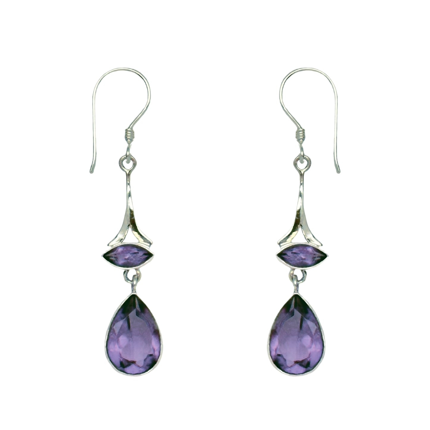 (340BAM) Amethyst earring