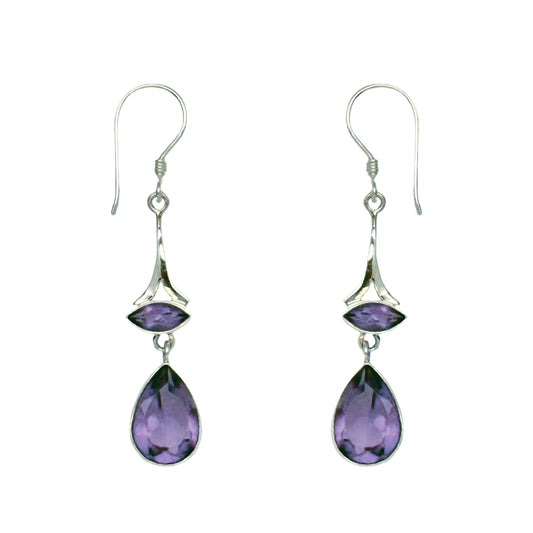 (340BAM) Amethyst earring