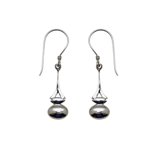 (341CSS) Sterling Silver Crown Dangles