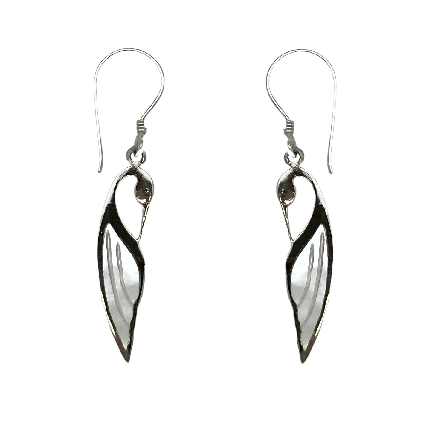 (342BMOP) Shell and silver earring