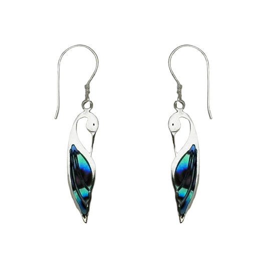 (342BPAUA) Silver and shell earring