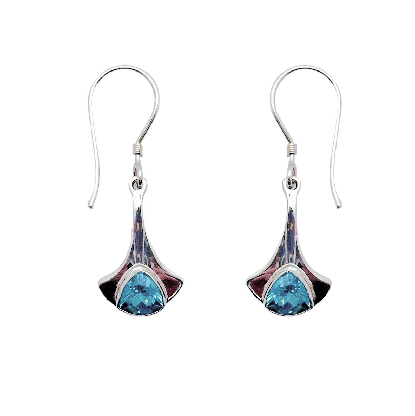 (345BBT) Blue Topaz Silver Earring – Vera Wolf