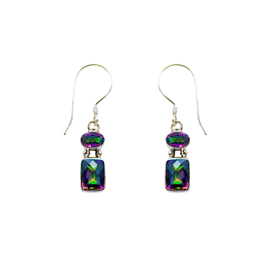 (348BMT) Multi Stone Earring In Mystic Topaz