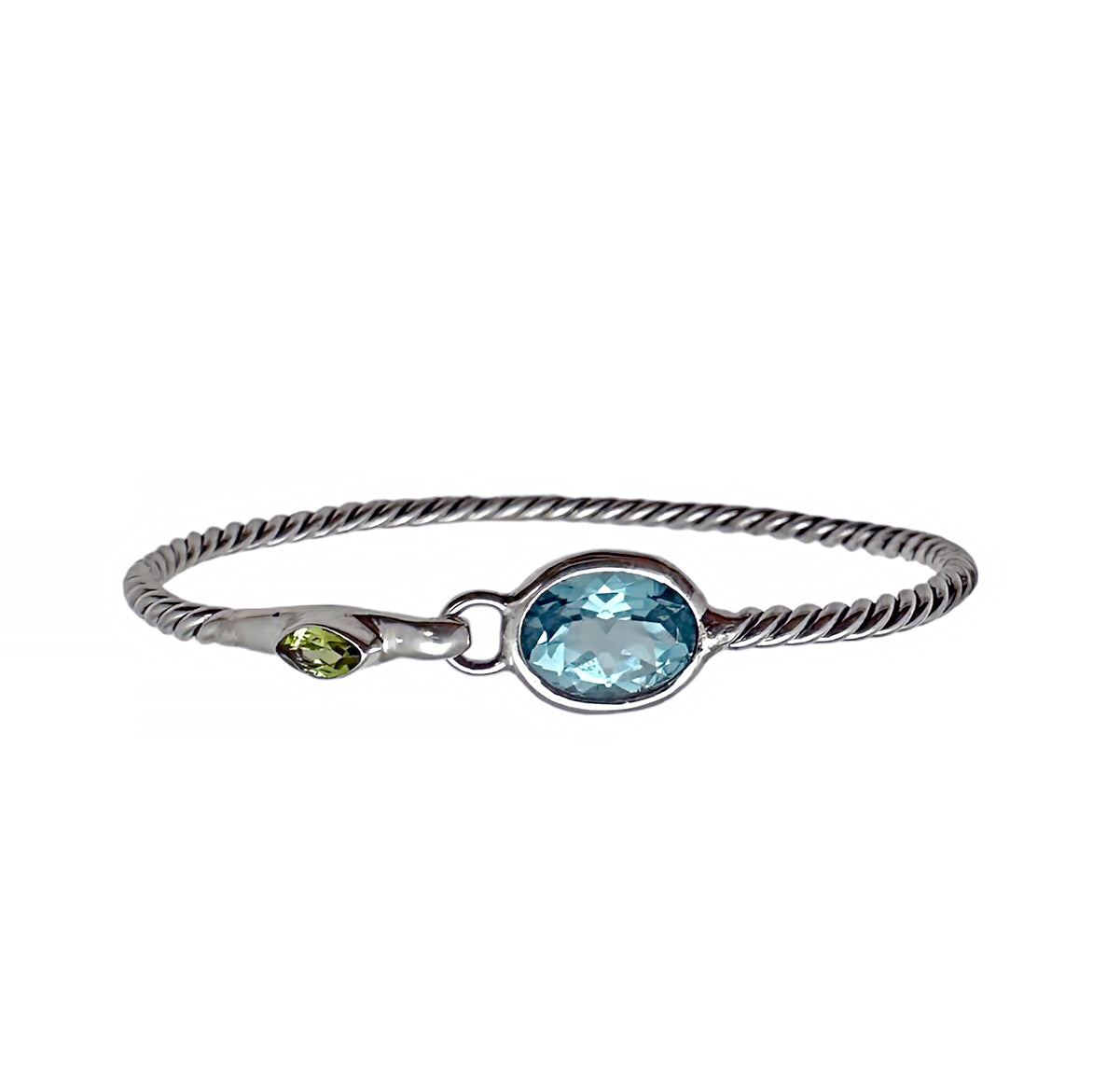 (523EBTPE) Bangle Bracelet With Stones