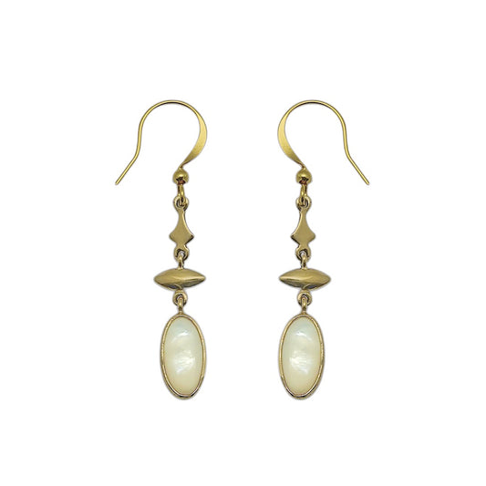 (BR114MOP) Mother-of-Pearl Drop Cascade Earrings