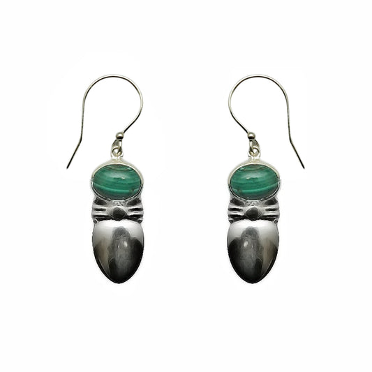 (SP105MA) Malachite Lantern Earrings