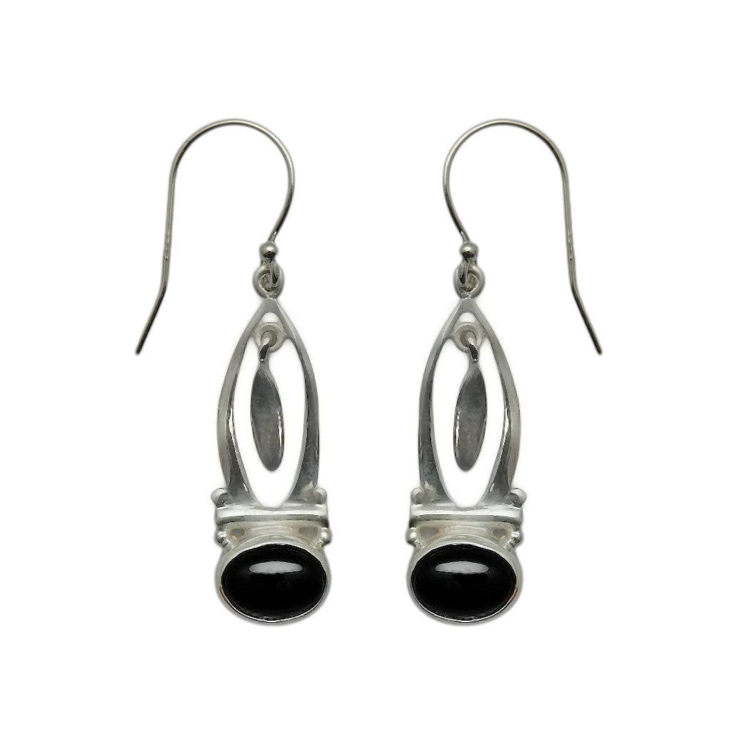 (SP106ON) Marquise Black Onyx Drops