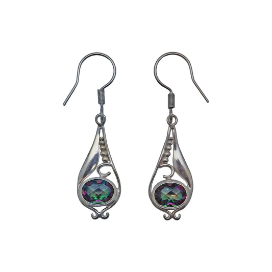 (SP205VMT) Mystic Topaz Drop Earrings