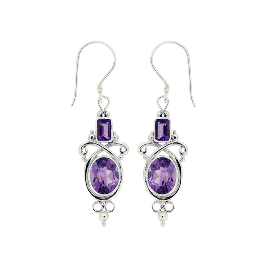 (SP212GAM) Amethyst Earrings