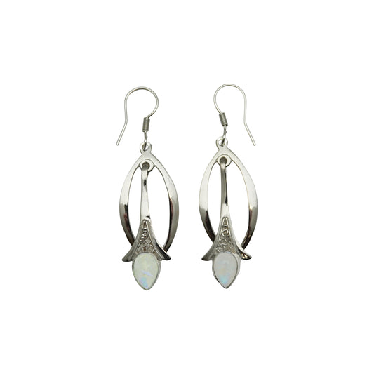 (SP212YBMS) Blue Moonstone Drop Earring