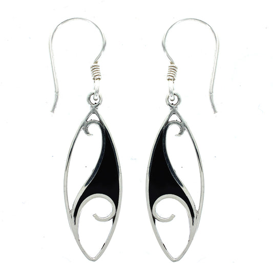 (216VDK) Dark Shell Drop Earring