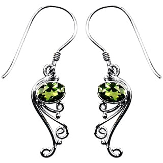 (246KPE) Peridot Curl Earrings