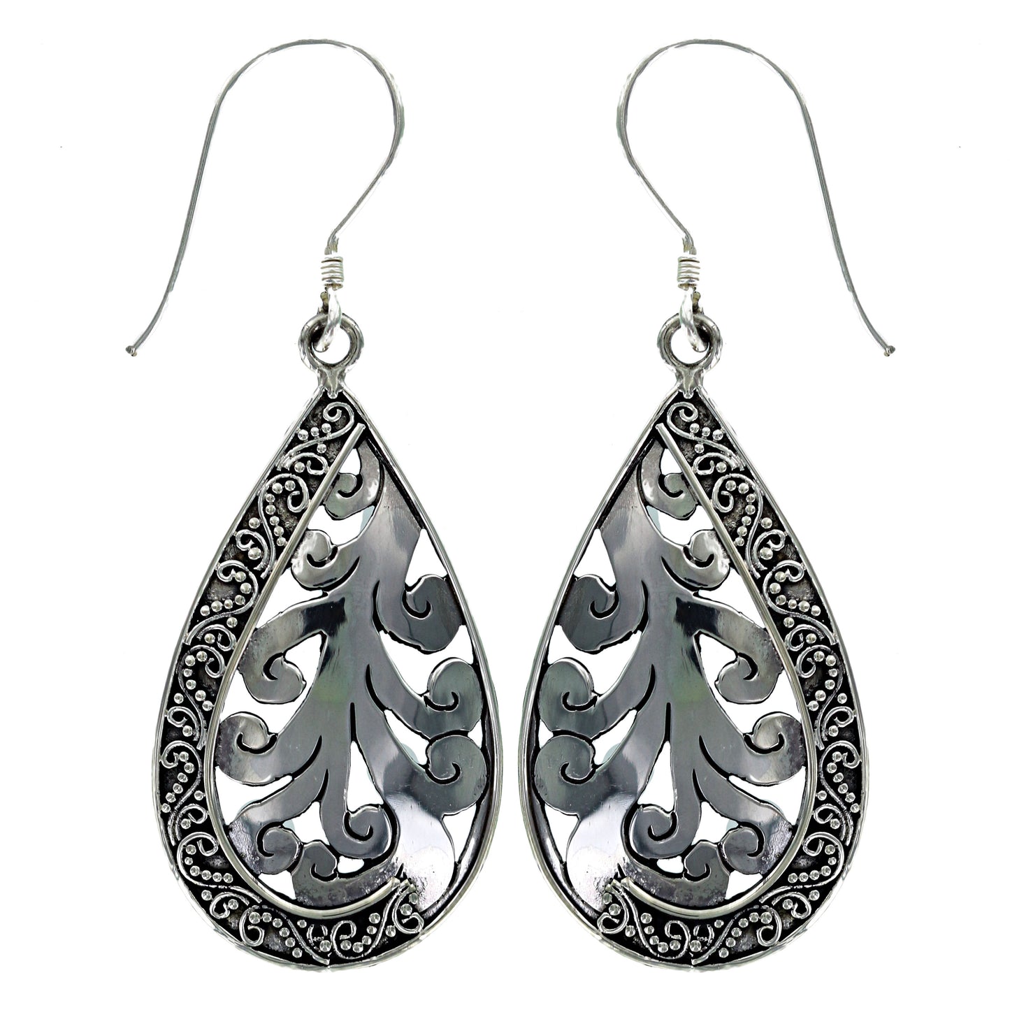 (265W) Silver Drop Earring