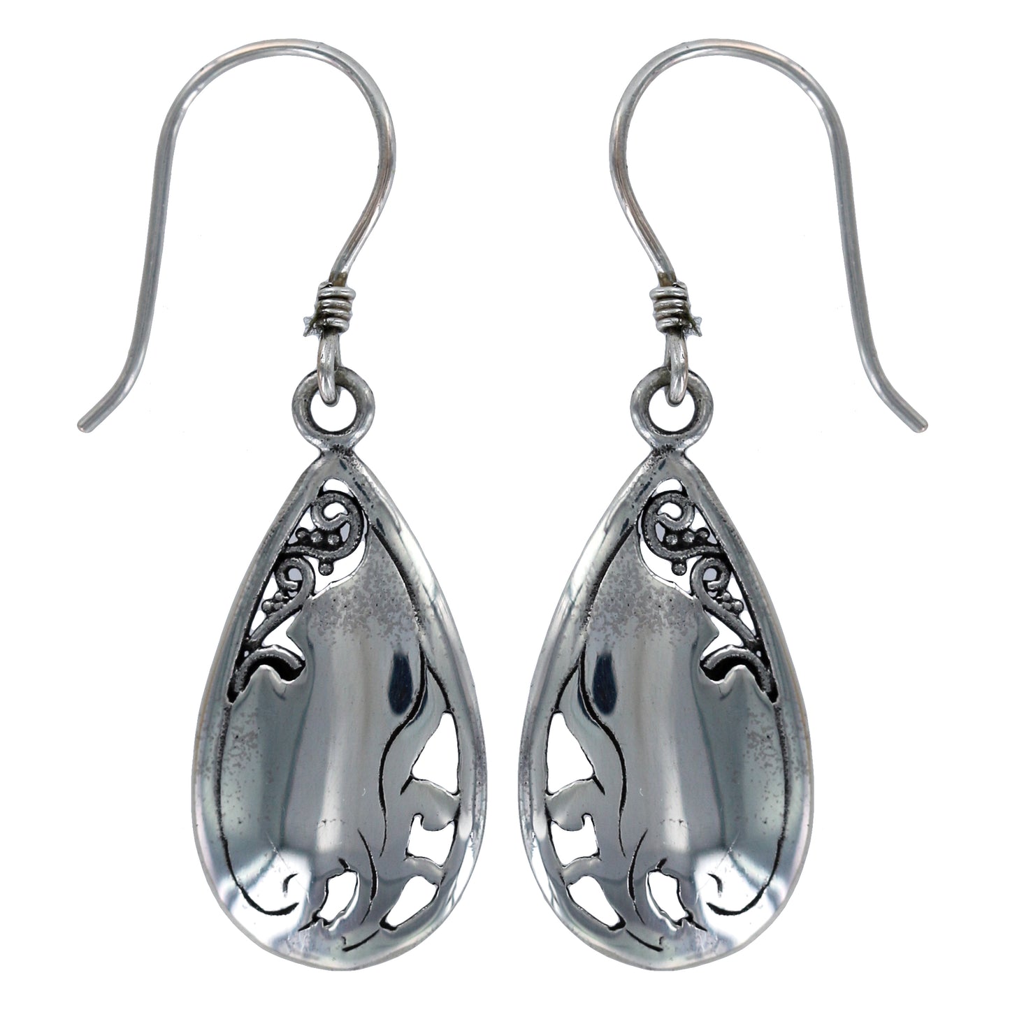 (289W) Silver Drop Earring