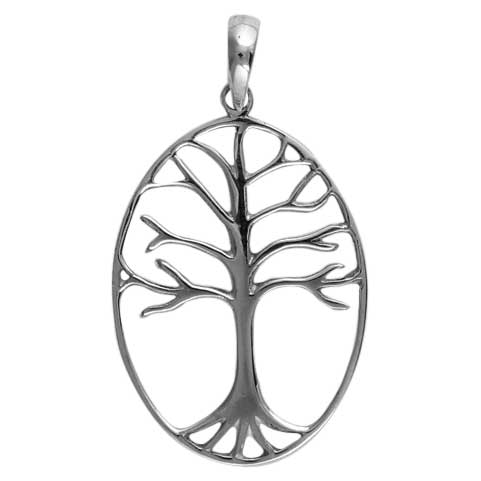 (665CSS) Silver Tree Of Life Pendant