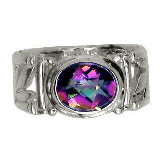 (724CMT) Bamboo Mystic Topaz Ring